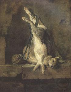 Jean Baptiste Simeon Chardin Dead Rabbit with Hunting Gear (mk05) oil painting picture